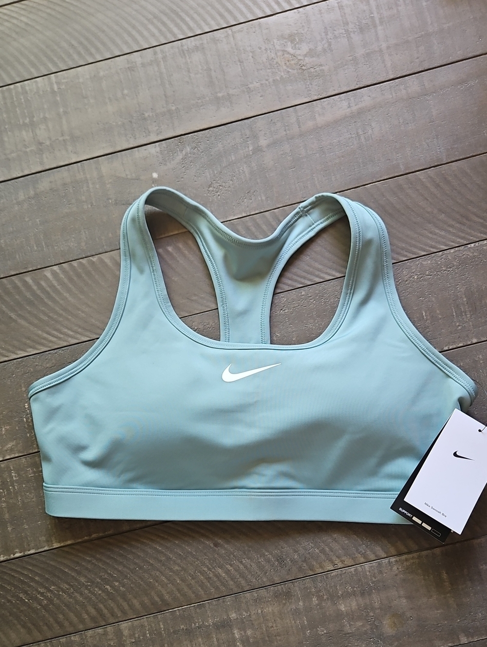 Nike Sage Green Dri-FIT Racerback Sports Bra